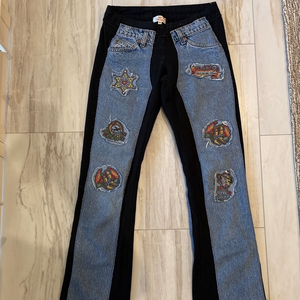 Bejeweled jeans